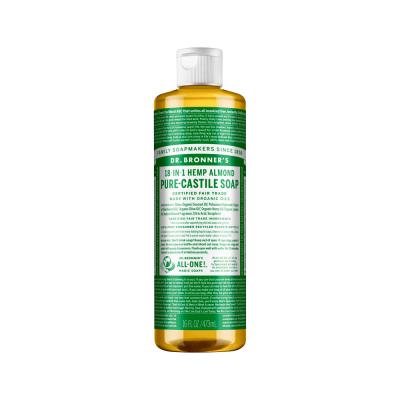 Dr. Bronner's Pure-Castile Soap Liquid (Hemp 18-in-1) Almond 473ml